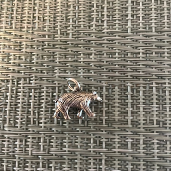 Silver Bear Necklace Charm - Picture 4 of 12